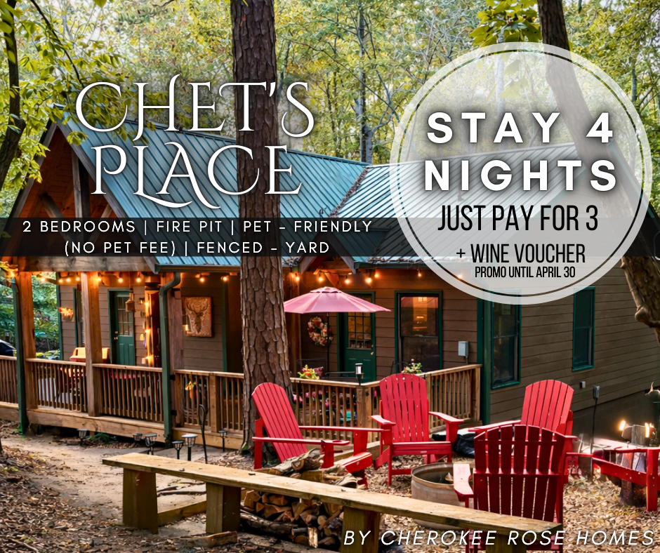 Stay 4 nights and pay for only 3. Valid for stays through April 2026. Send us a message to learn more.