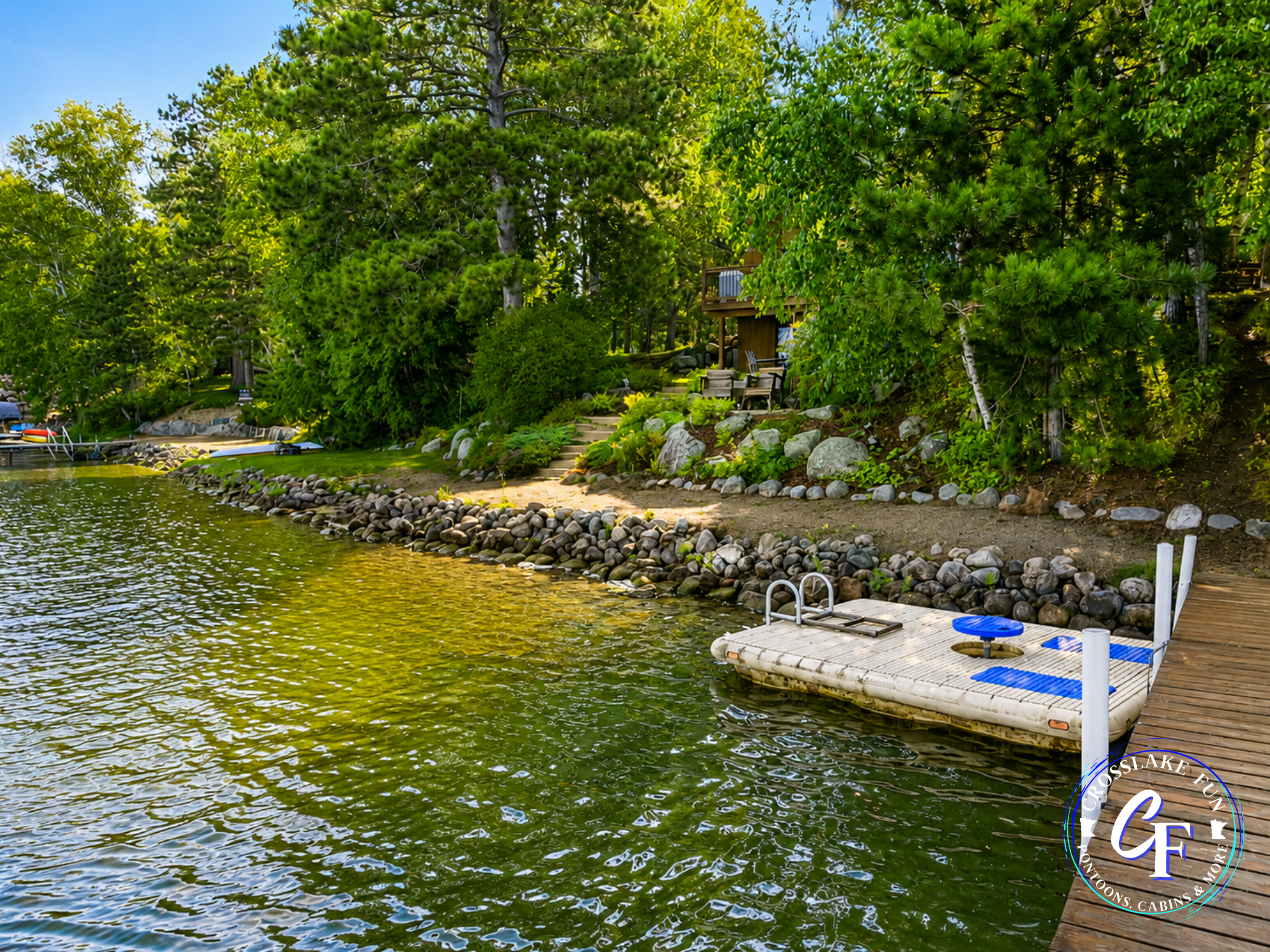 from the private dock