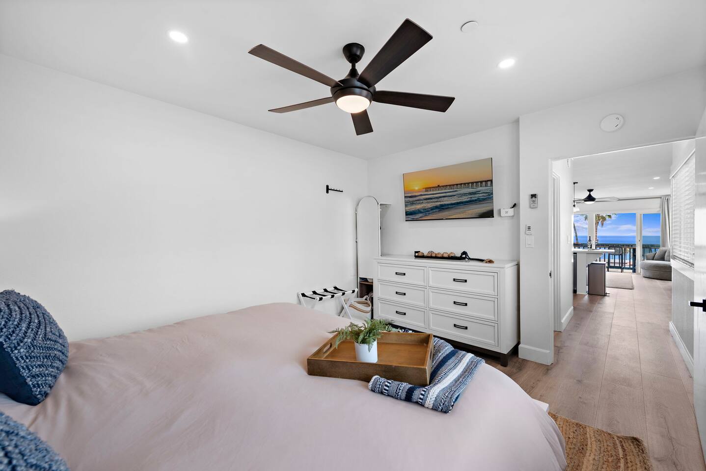 You can even hear the waves at night if you leave the sliding door open.