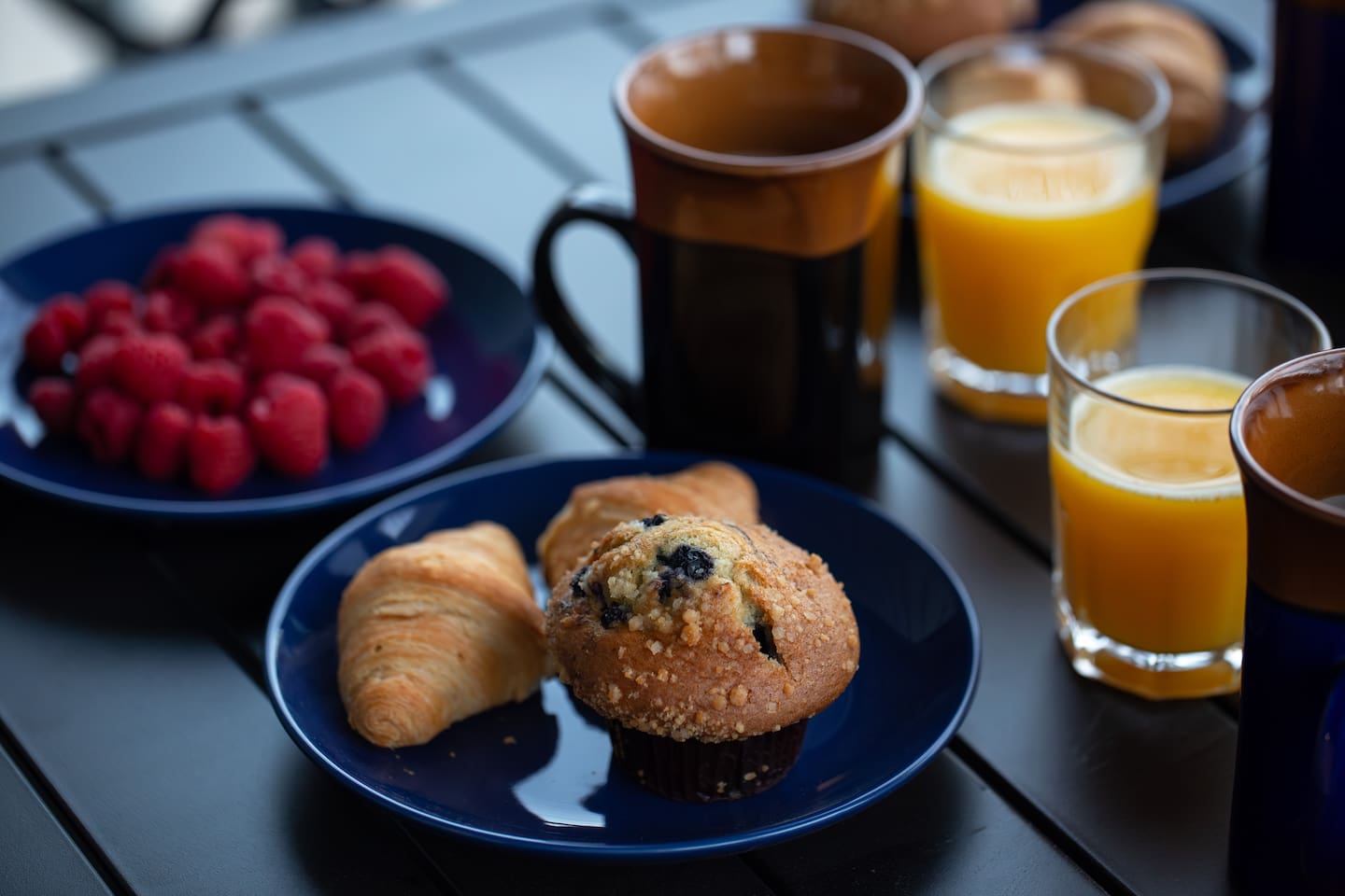 Fill our outdoor dining table with your favorite foods as you relax on our private back patio overlooking the pool.