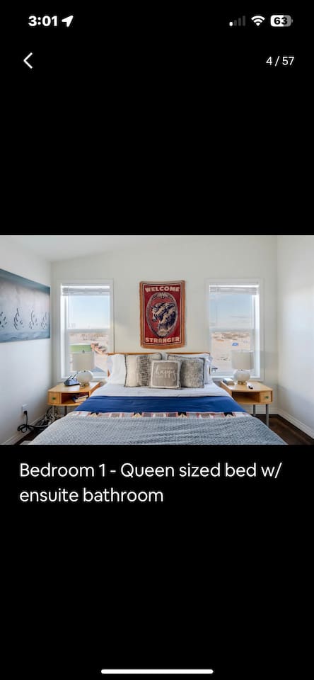 Daddy’s suite, the bed is so comfortable 