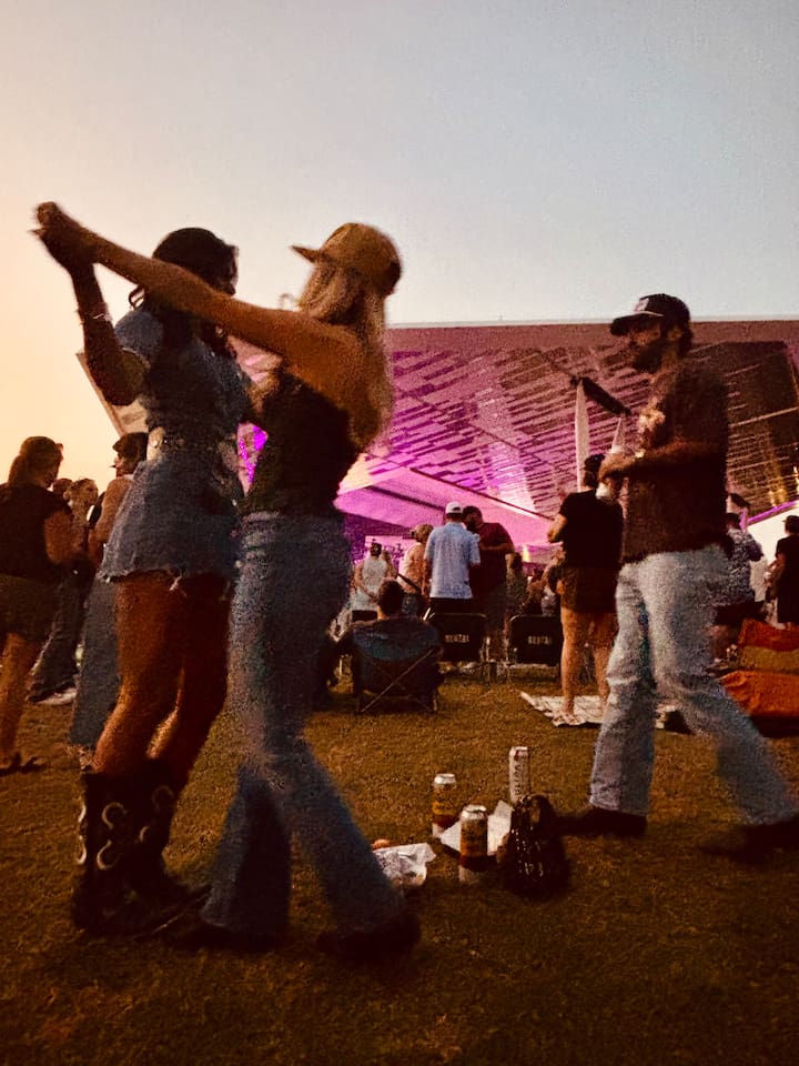  A summer night well spent — dancing, music, and memories Hoosier style at White River State Park Amphitheater - Indy’s version of Central Park.