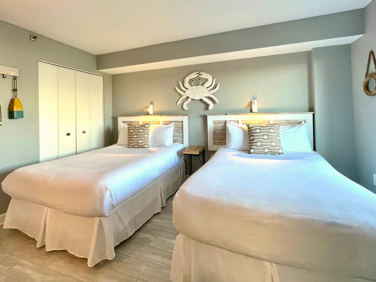 2nd bedroom. 2 double beds 