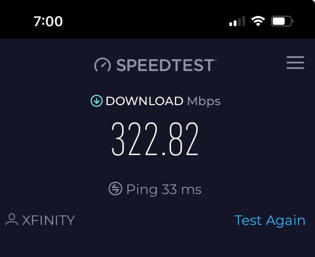 Internet Speed - Super fast!!