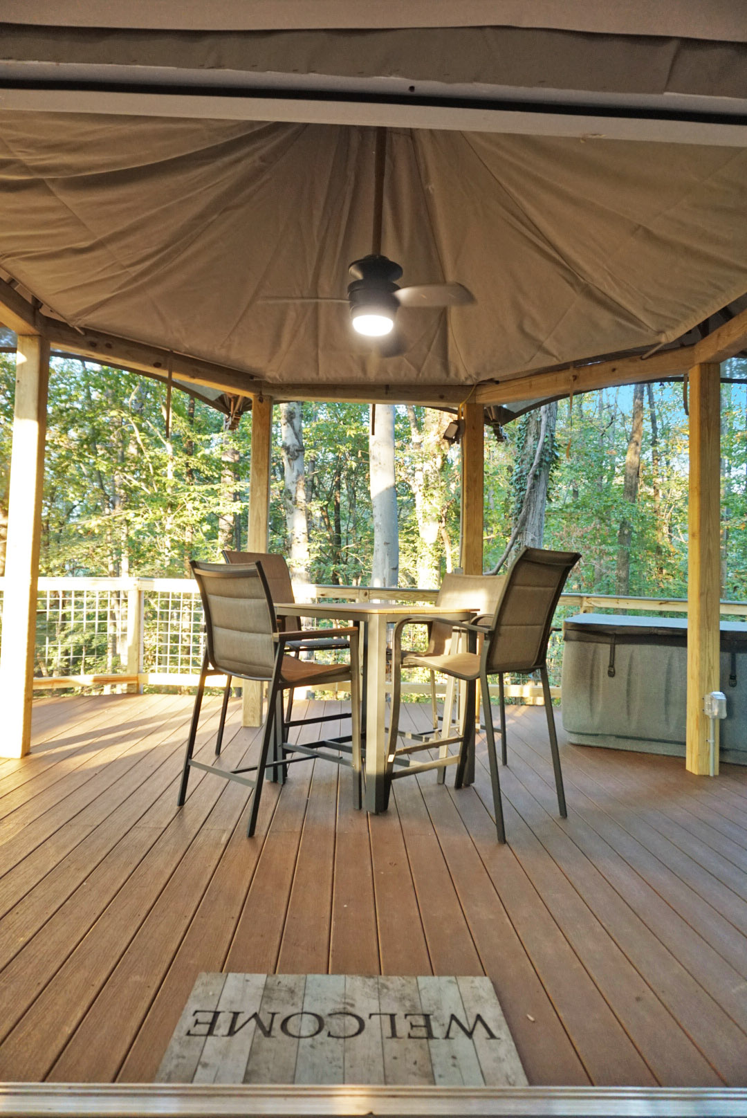 Outdoor living at its wildest. Relax and soak in the sights and sounds