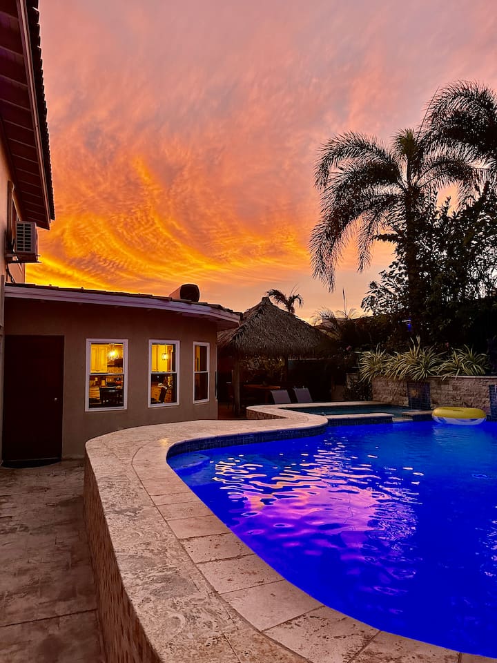 Sunsets poolside!