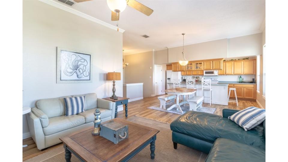 The open floor plan seamlessly connects living, dining, and kitchen spaces—ideal for entertaining and keeping everyone together. make this the heart of the home.