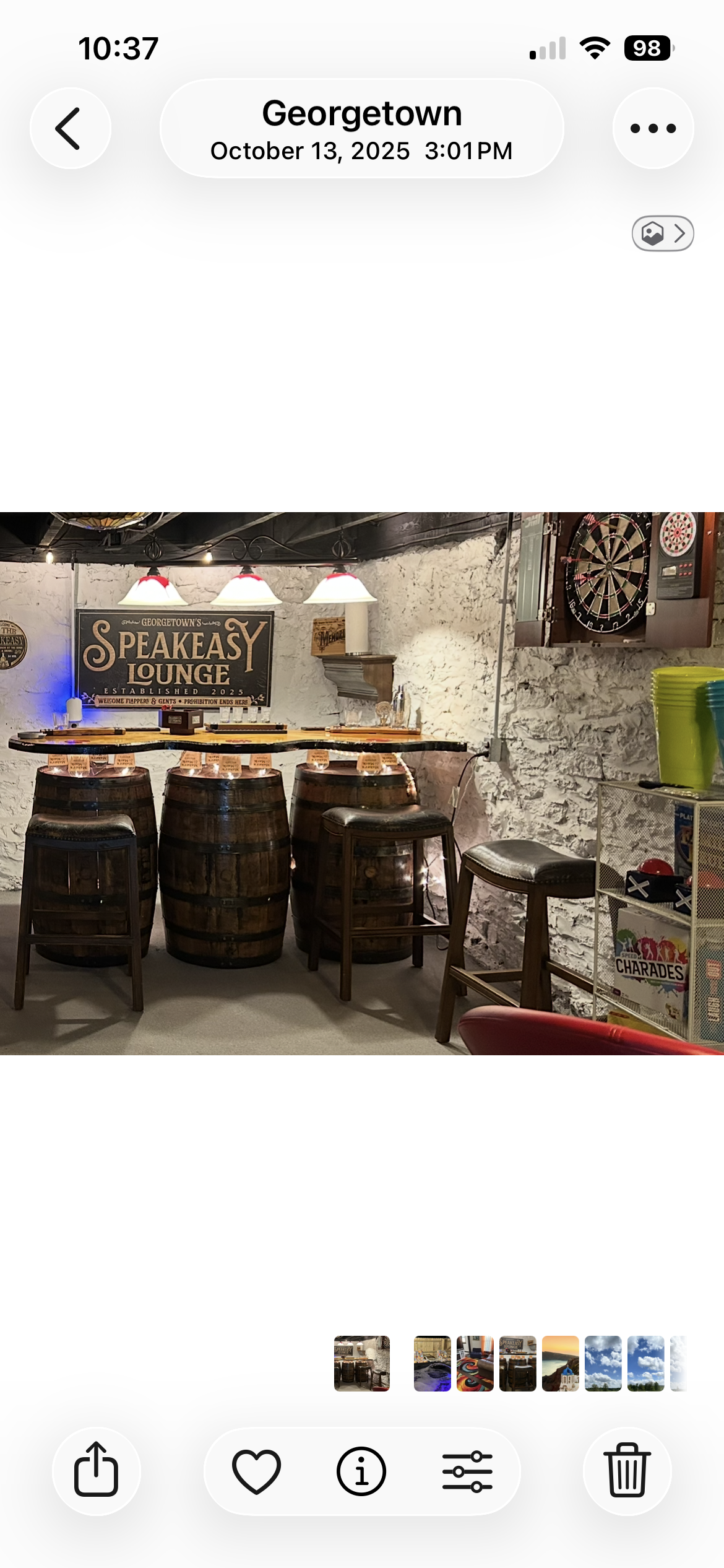 Private bar (BYOB), 65" roku tv, slushee maker, darts, games, mini fridge and more. What you need for a fun night away from home!