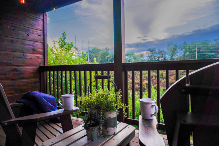 Upstairs Balcony. Perfect spot for watching Sunsets