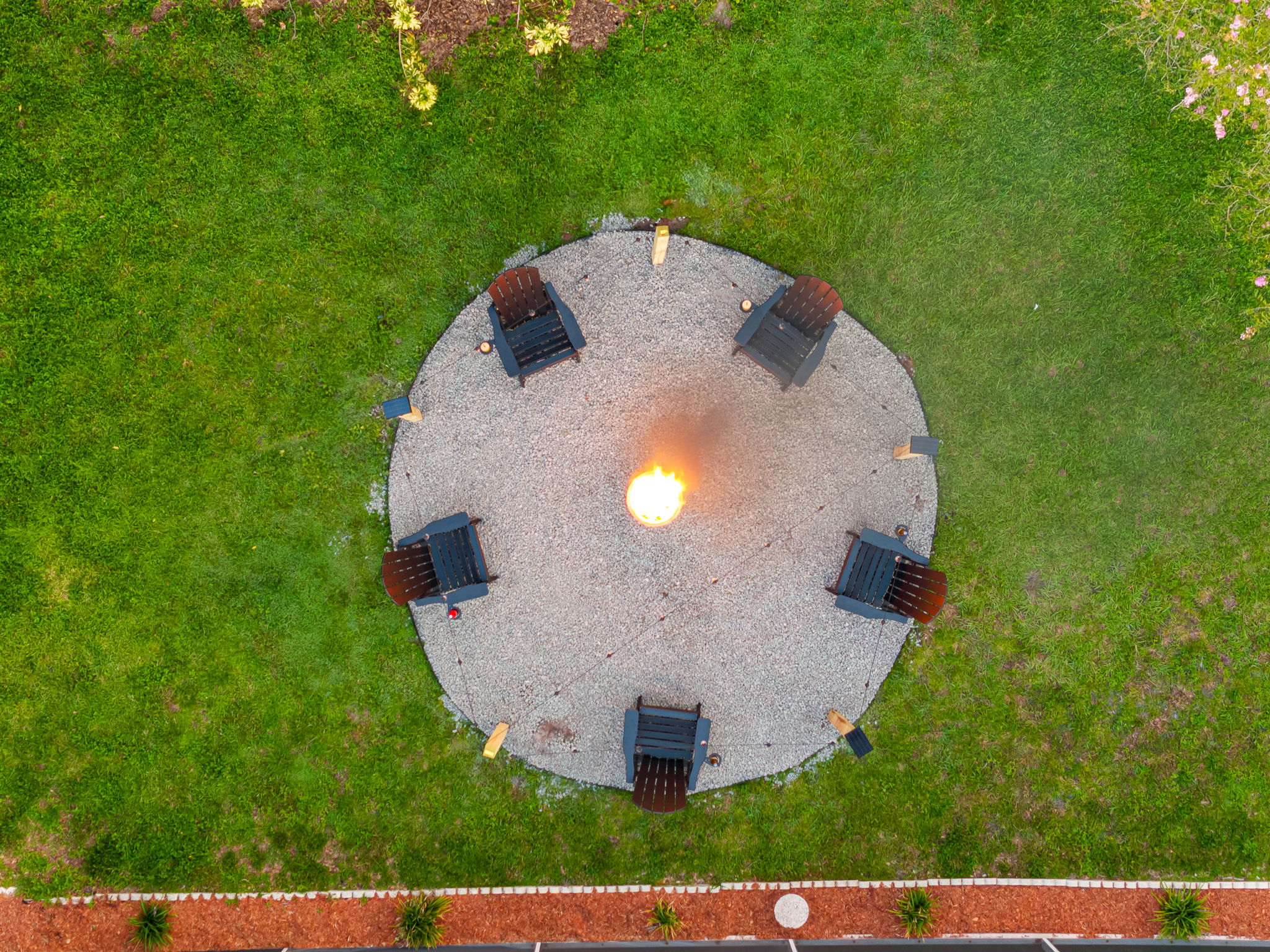 With space for the whole crew and an inviting warm flame, this is your go-to spot for evening conversations and shared stories.