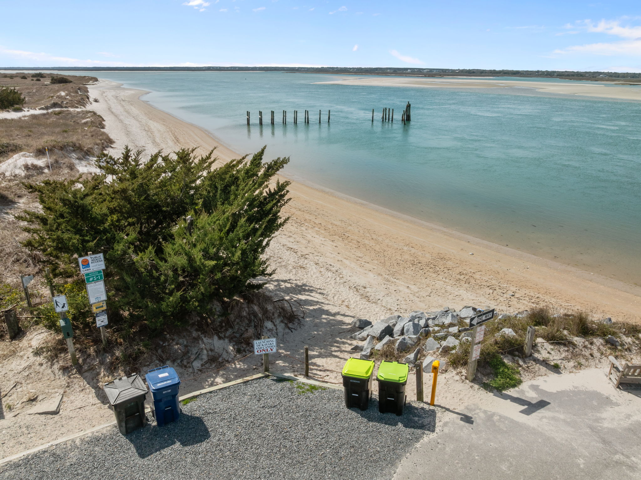 Soundside access is just a quick walk away. Catch the most beautiful sunset here!