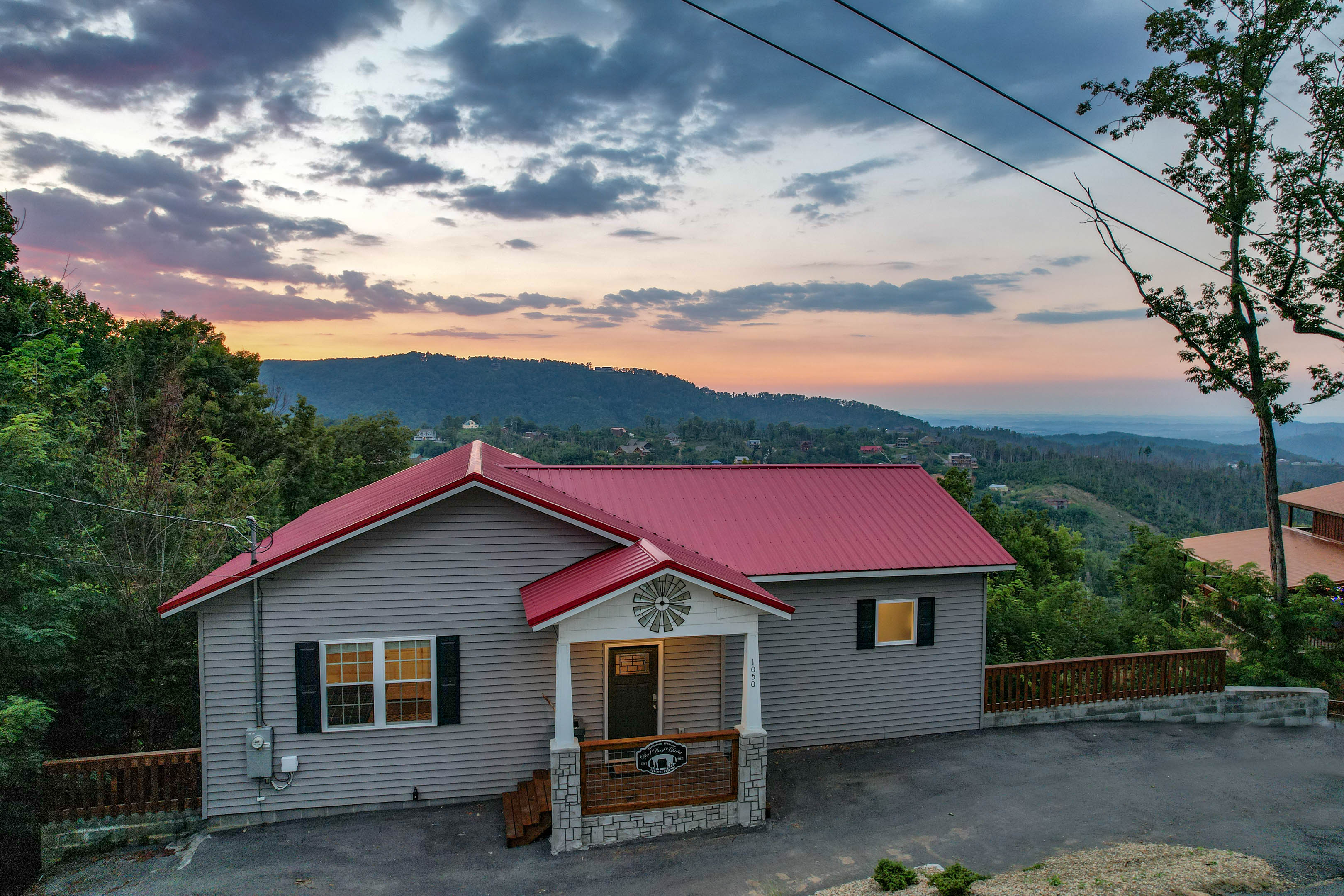 Front of chalet