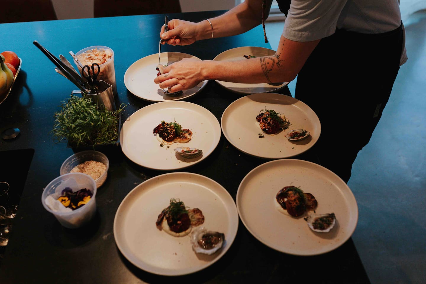 Hire one of the private Chef’s that we partner with to create a wonderful onsite dining experience. ashevillewellnesstours.com