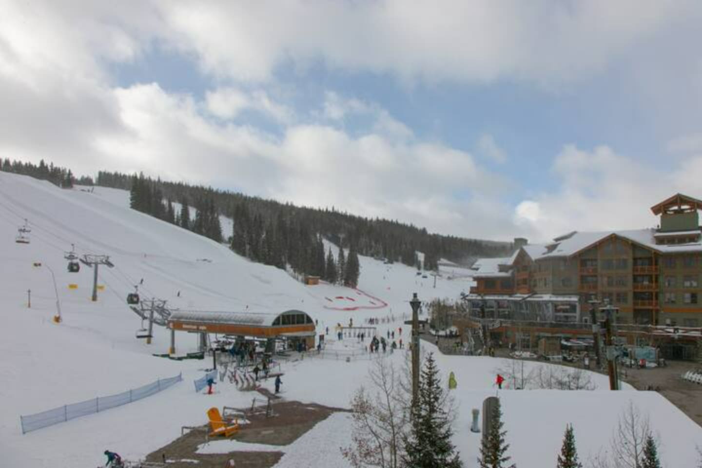 Winter view from living room window - no zoom