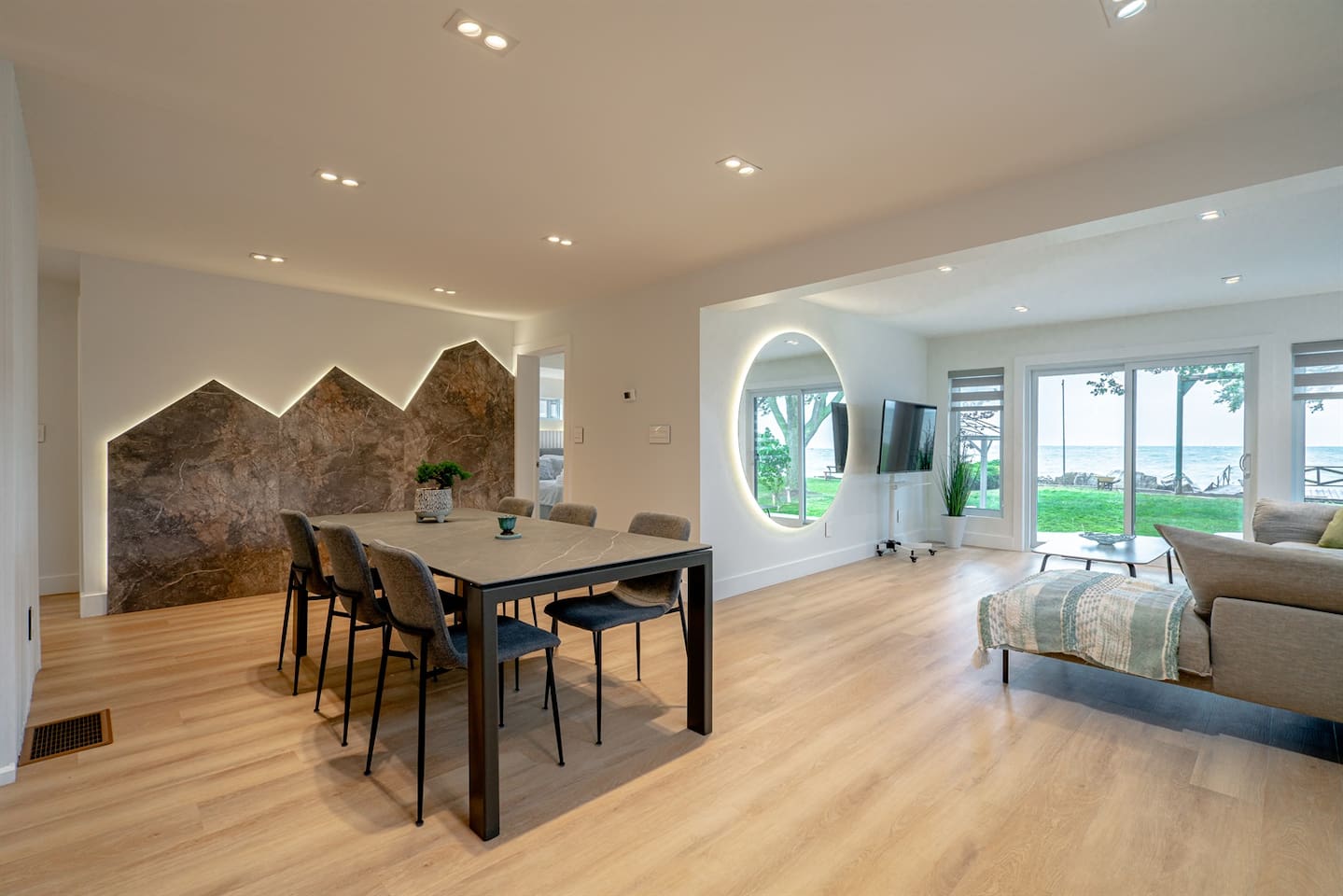 Open Concept Living And Dining Area