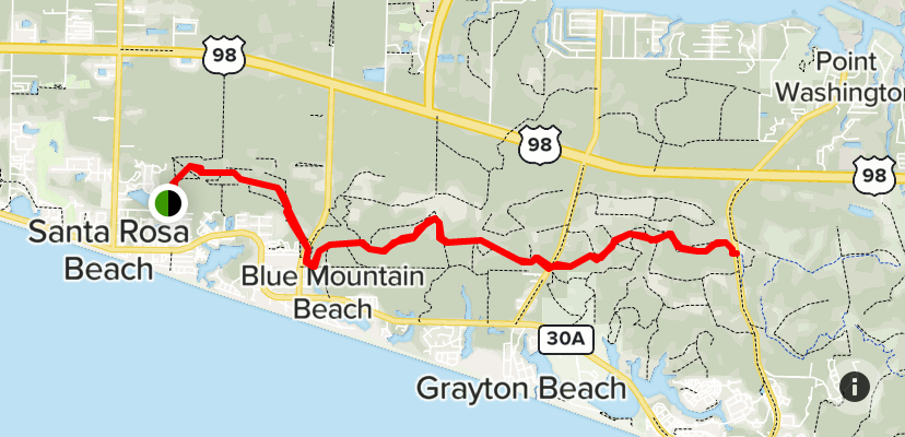 Longleaf Pine trail map