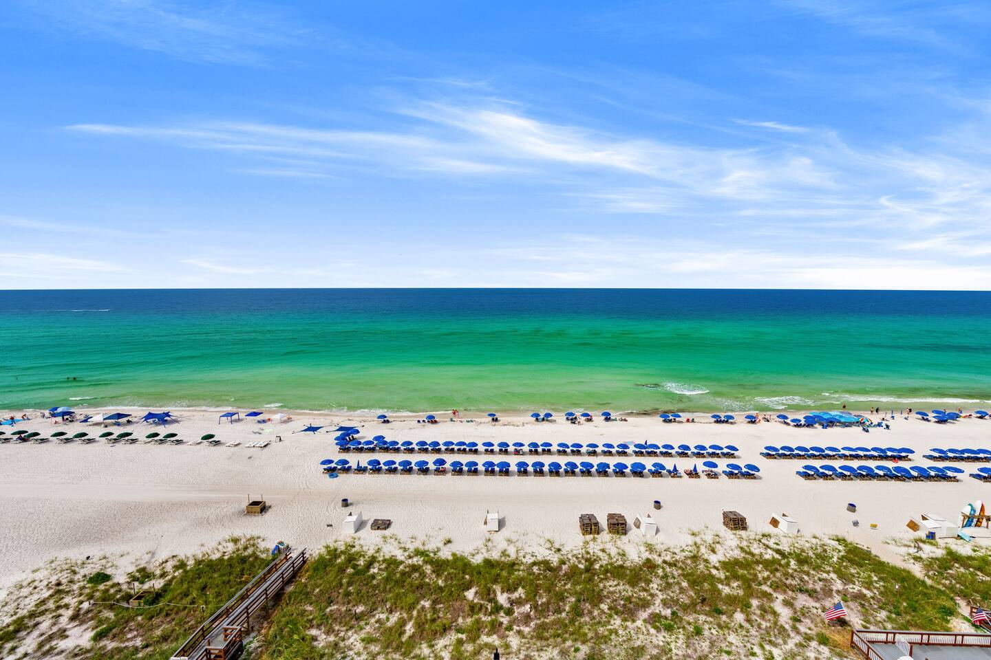 Enjoy beautiful views of The Gulf of America from Balcony