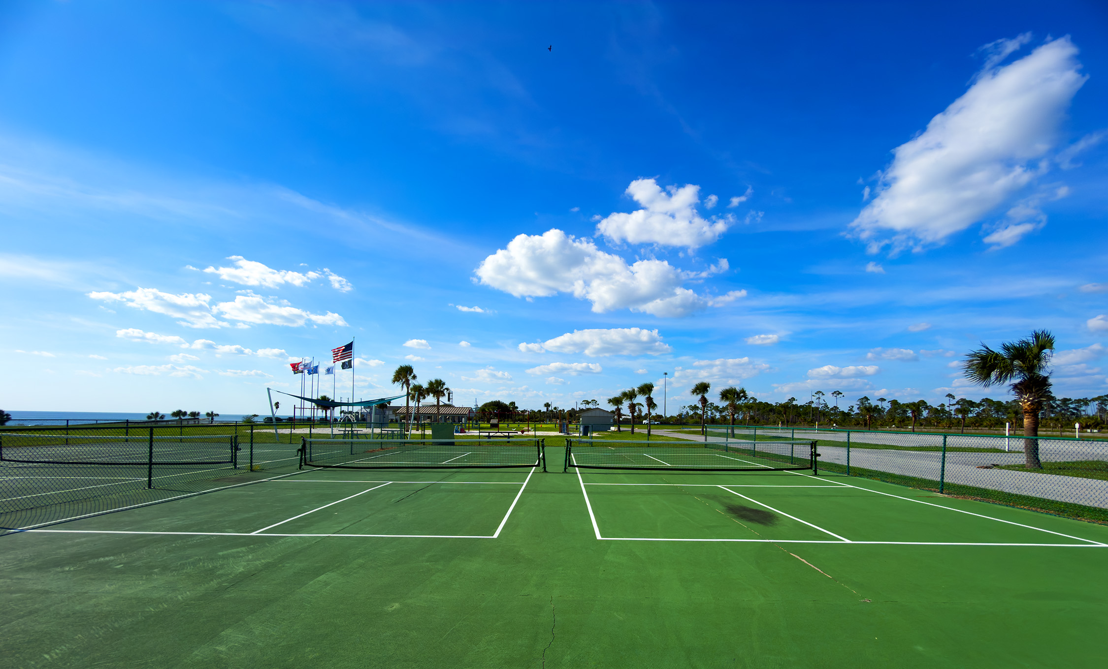 Pickleball courts 1 block away