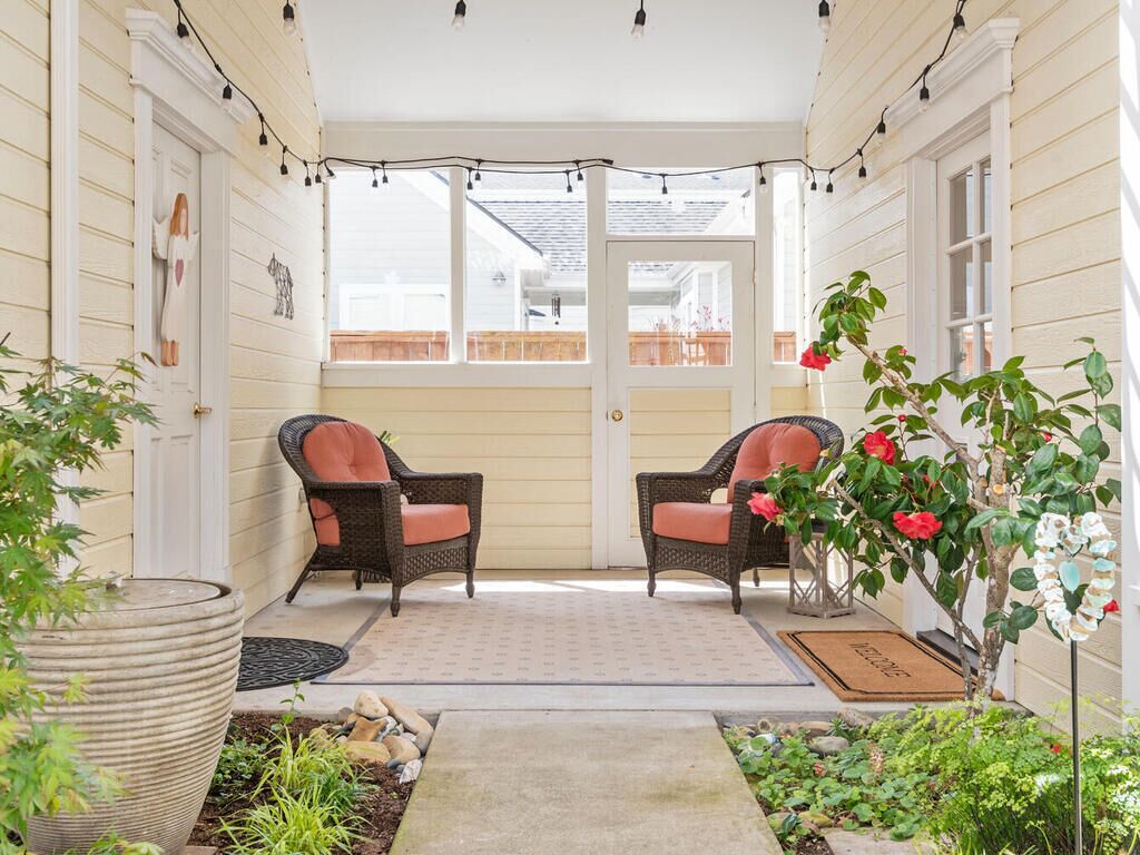 Patio off kitchen