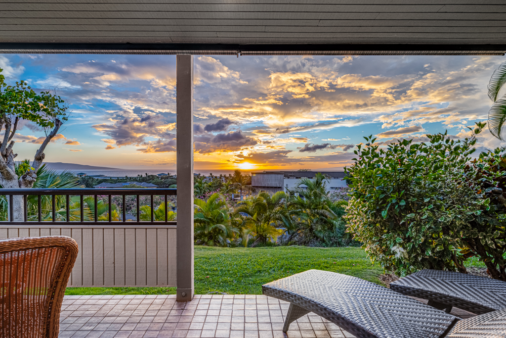 Private Lanai with stunning sunsets