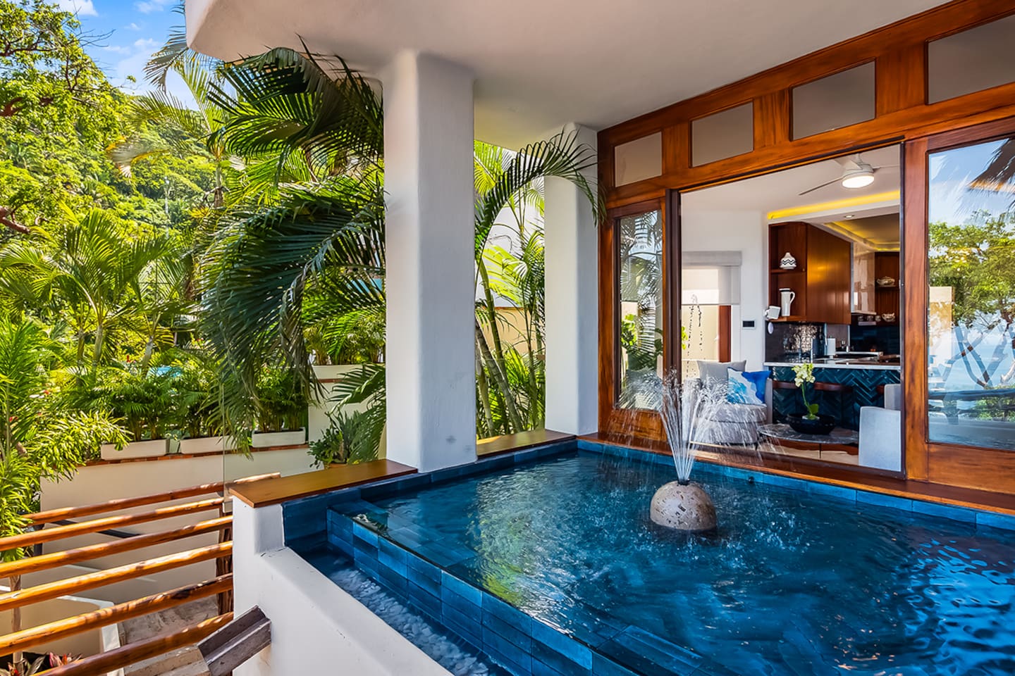 View from Balcony to the Kitchen