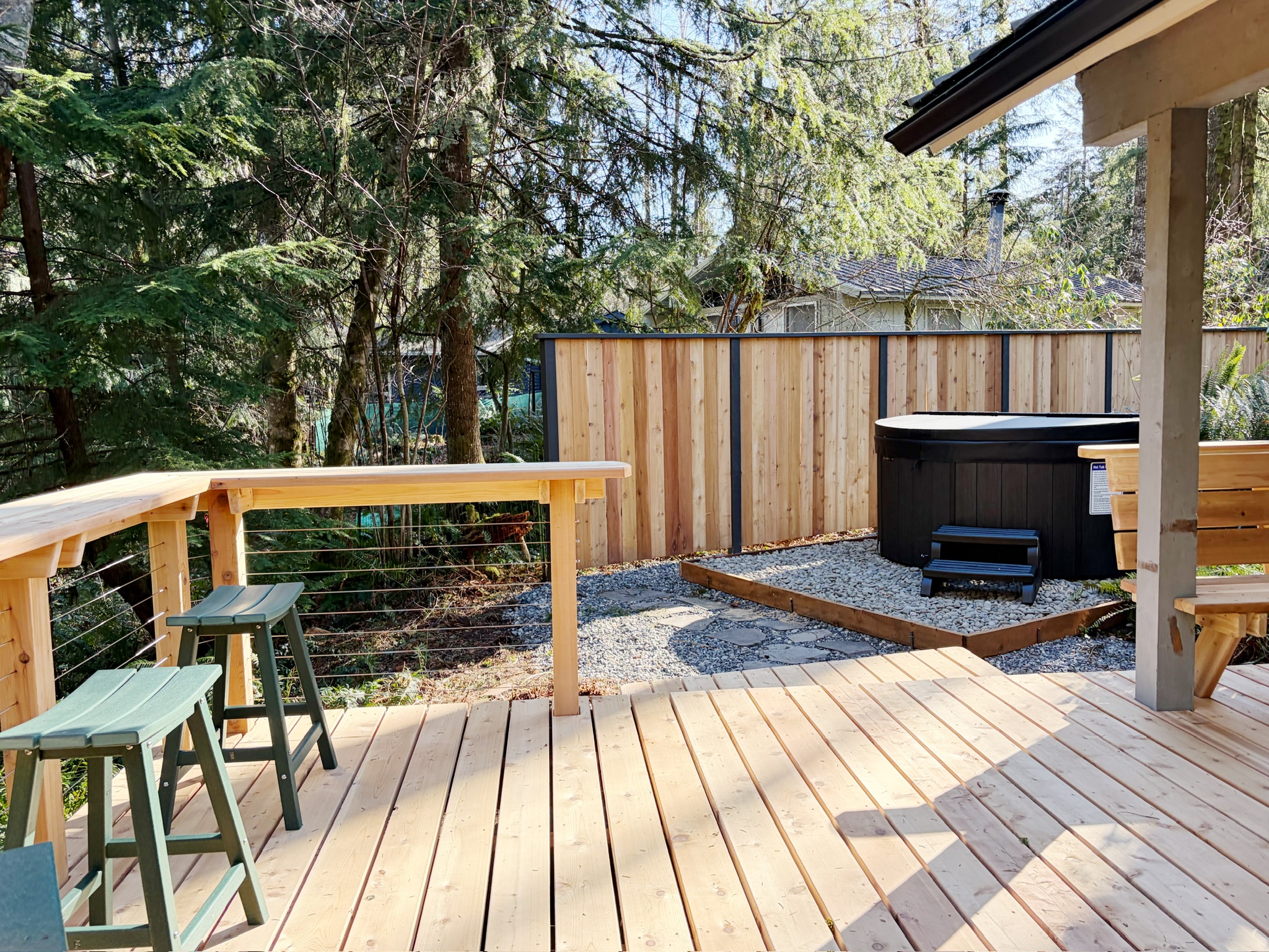 Creekside deck