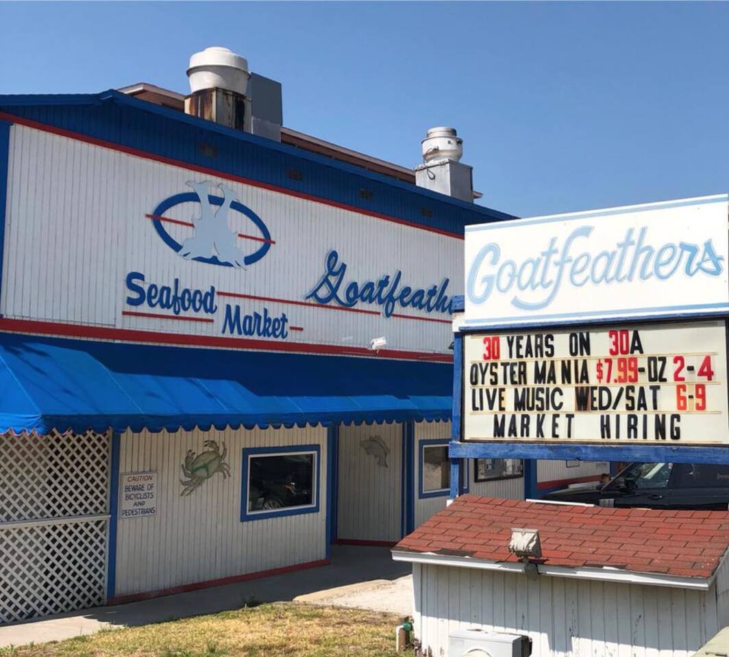 A trip isn't complete without a trip to the infamous Goatfeathers!  Located just across the street on the corner from Hidden Lakes on Gulfview Heights Street.  There is another beach access point down this street as well.