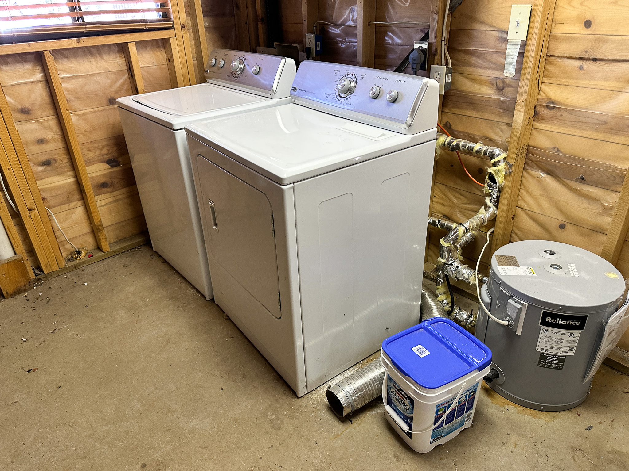 Full-size washer & dryer available in garage