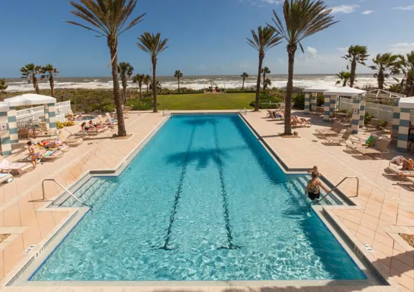 Oceanfront pool perfection 🌊
Swim laps, lounge in the sun, or step straight onto the sand—this stunning Cinnamon Beach pool sits right on the shoreline for true resort living.
