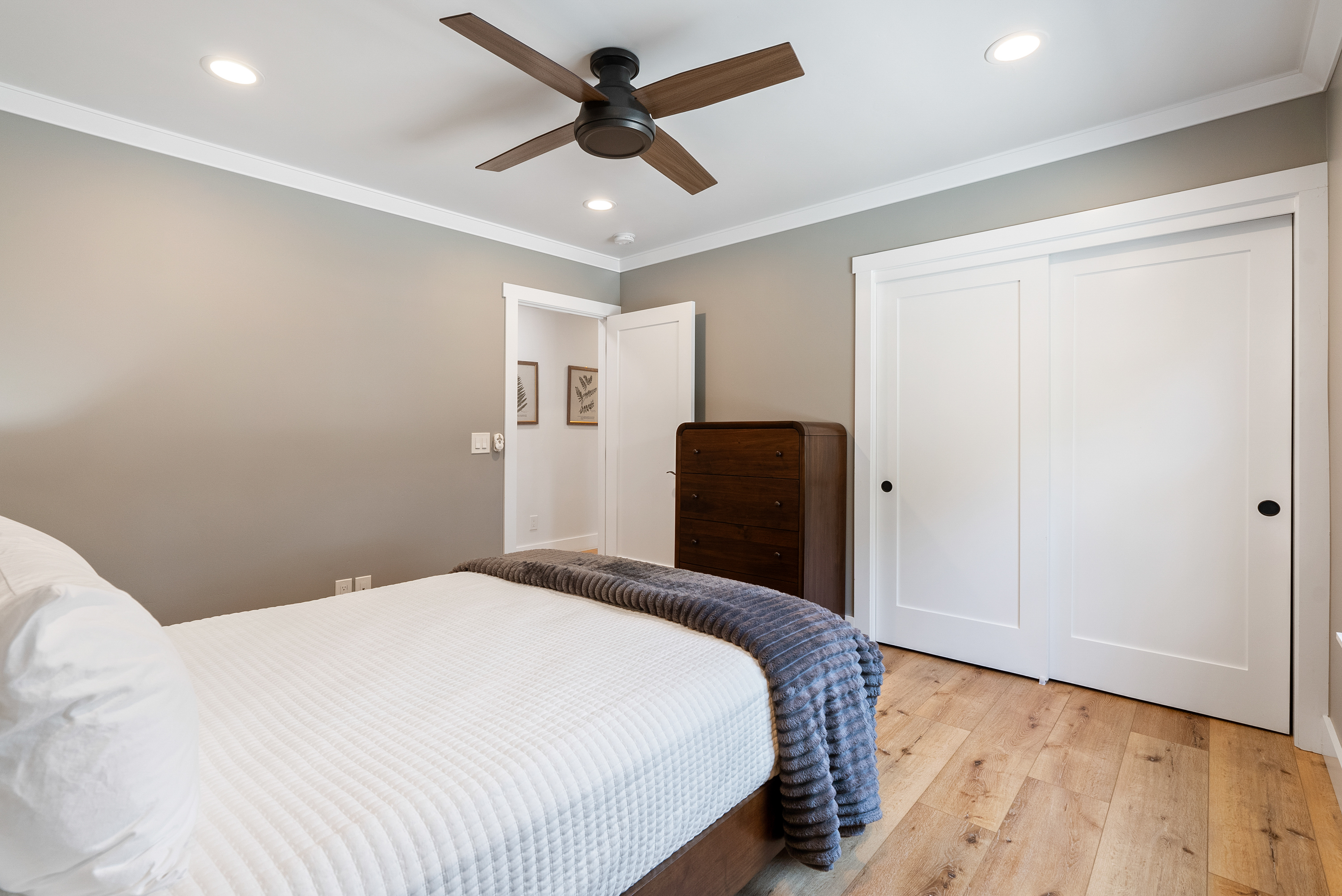 Drift off in a peaceful, comfortable space designed for rest. 