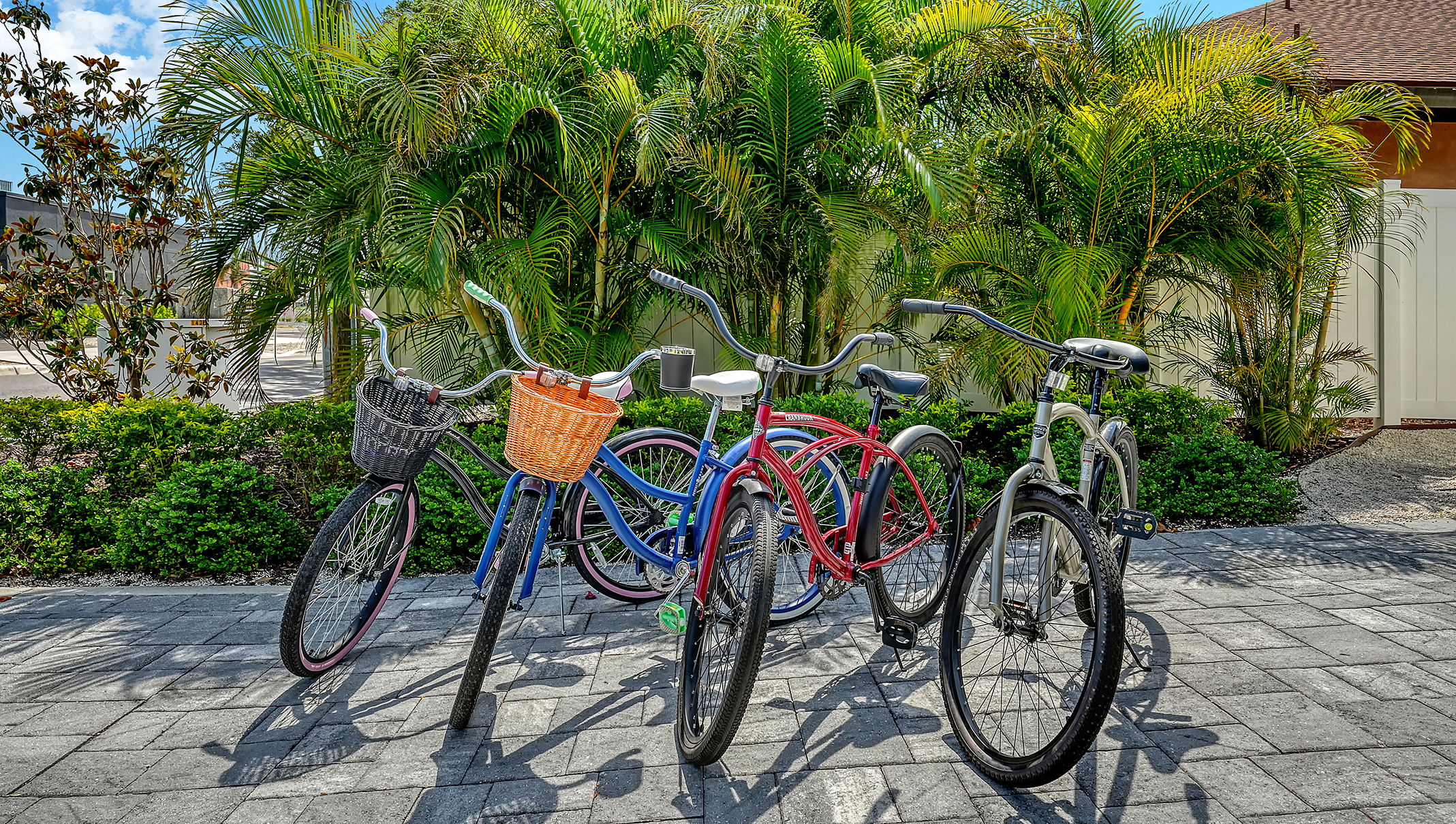 Bike to get your coffee of breakfast pastry through the gorgeous neighborhood of Southside Village
