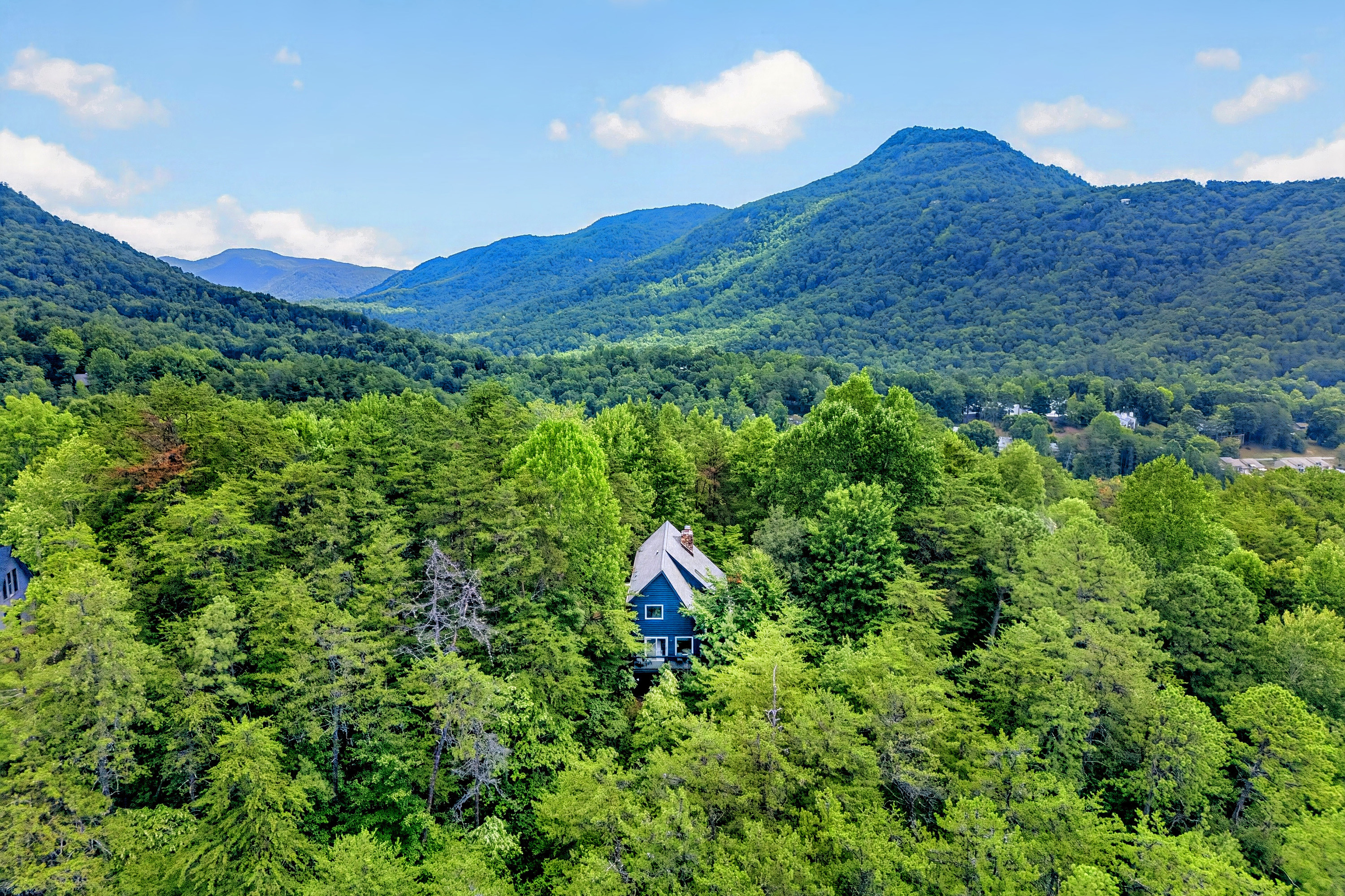 Perfectly nestled in the trees

