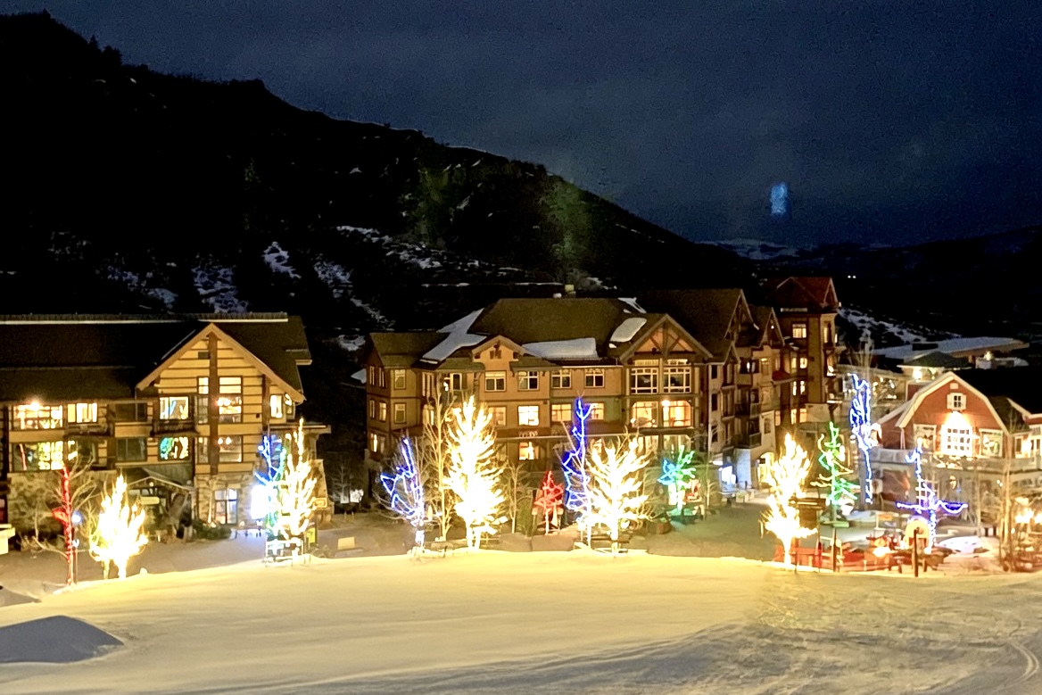 After a day on the slopes, the host's family enjoys pulling on the snow boots, walking back to the nearest run, and walking downhill to base village for a tasty treat - The Crêpe Shack is our go-to spot!