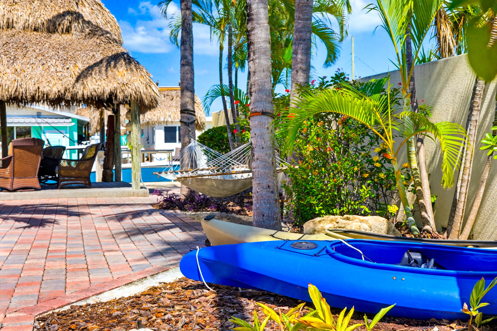 Or enjoy the kayaks provided for your use.