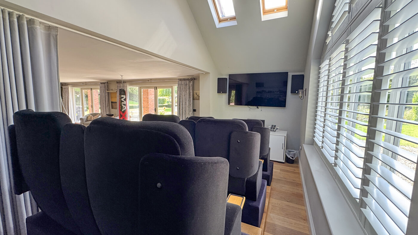 Cinema area off the games room
