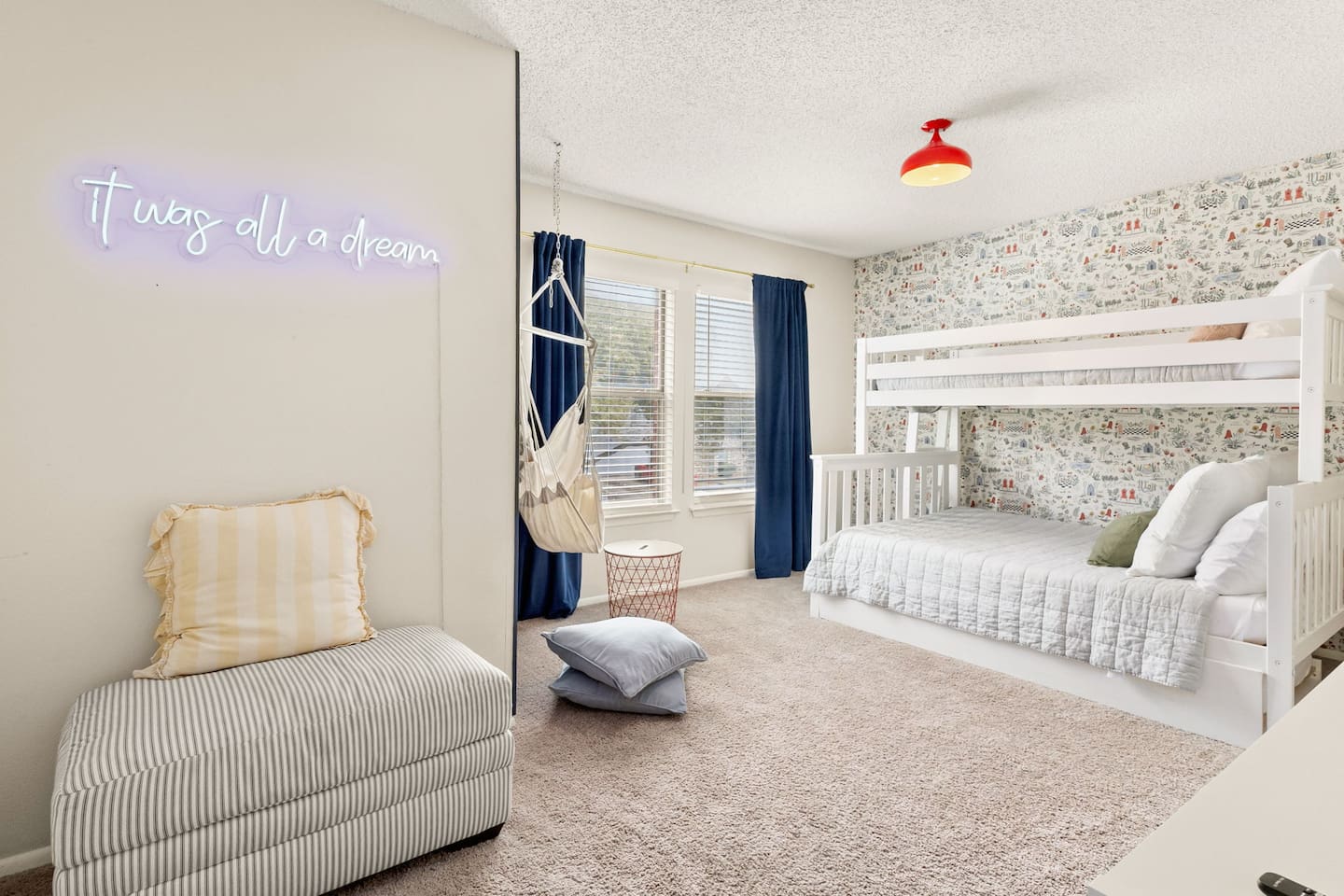 Children are going to love the bunk bedroom.