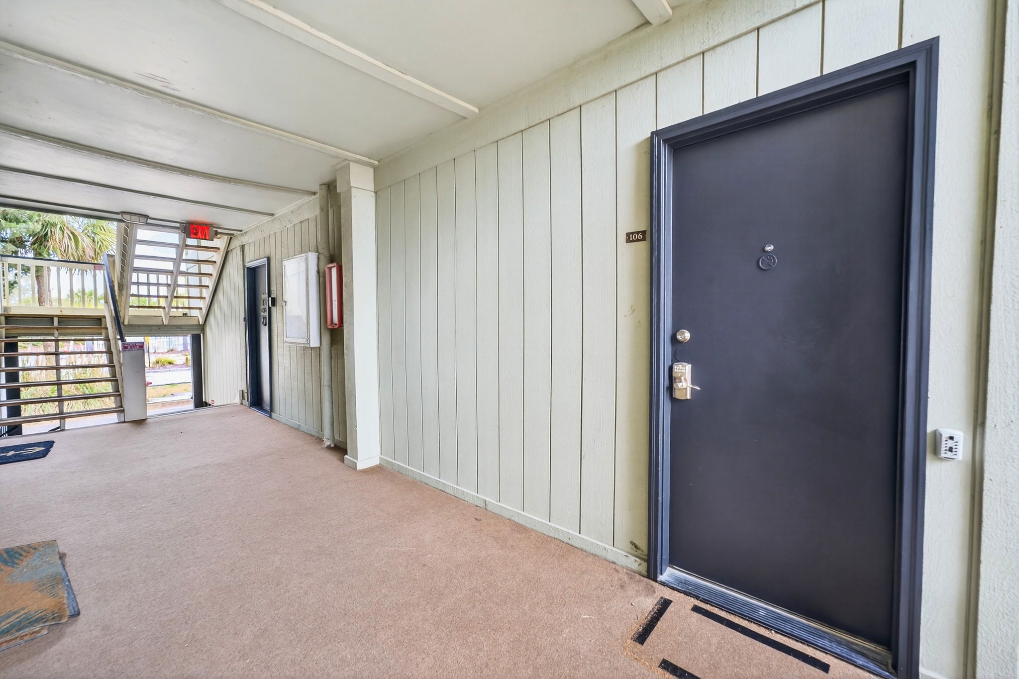 Front Door | Beach Break | IOP Escapes Vacation Rentals | 1400 Ocean Blvd 106B, Isle of Palms SC