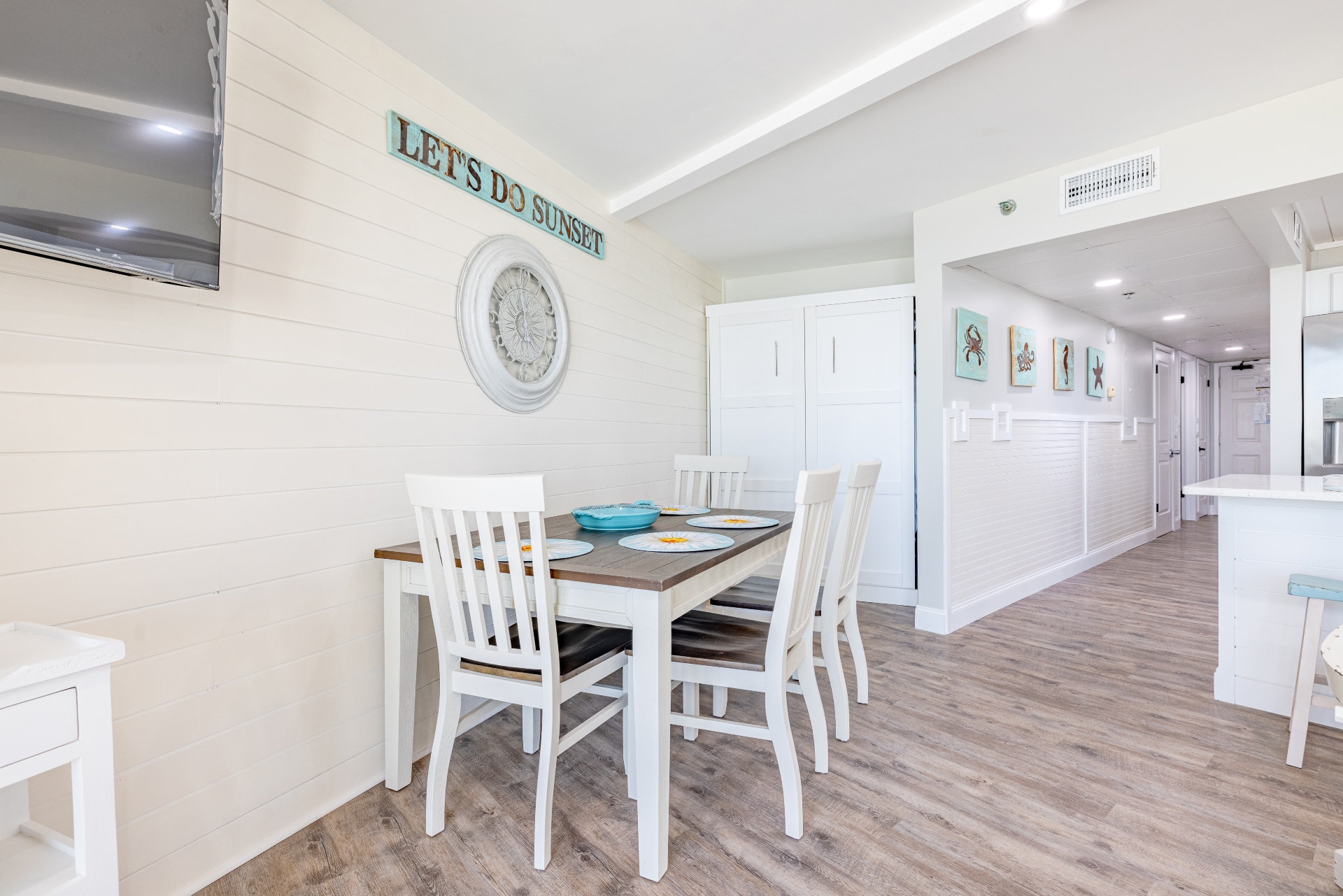 Dining table and murphy bed