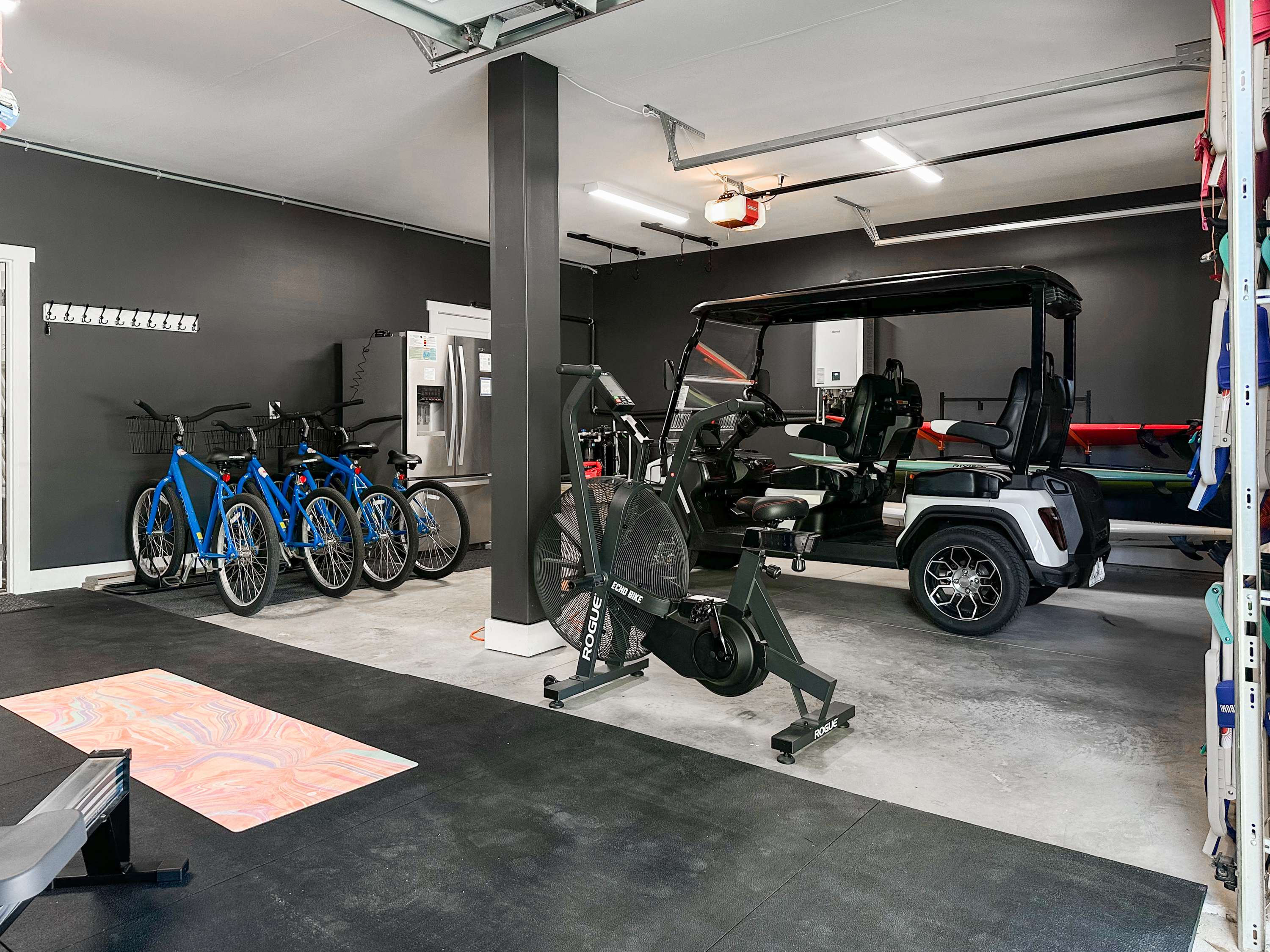 As well as the beach gear, paddleboards and bikes.