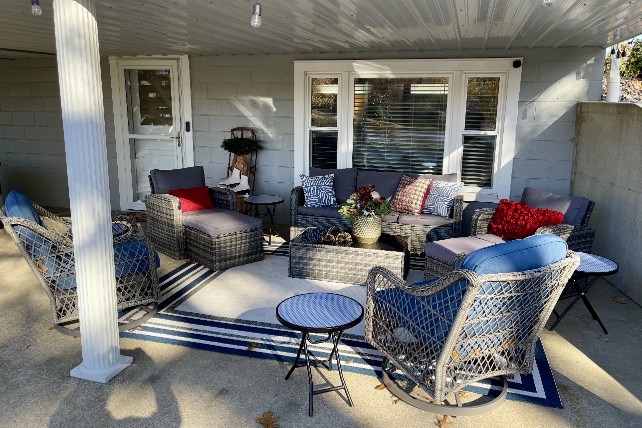 Christmas cheer outdoors