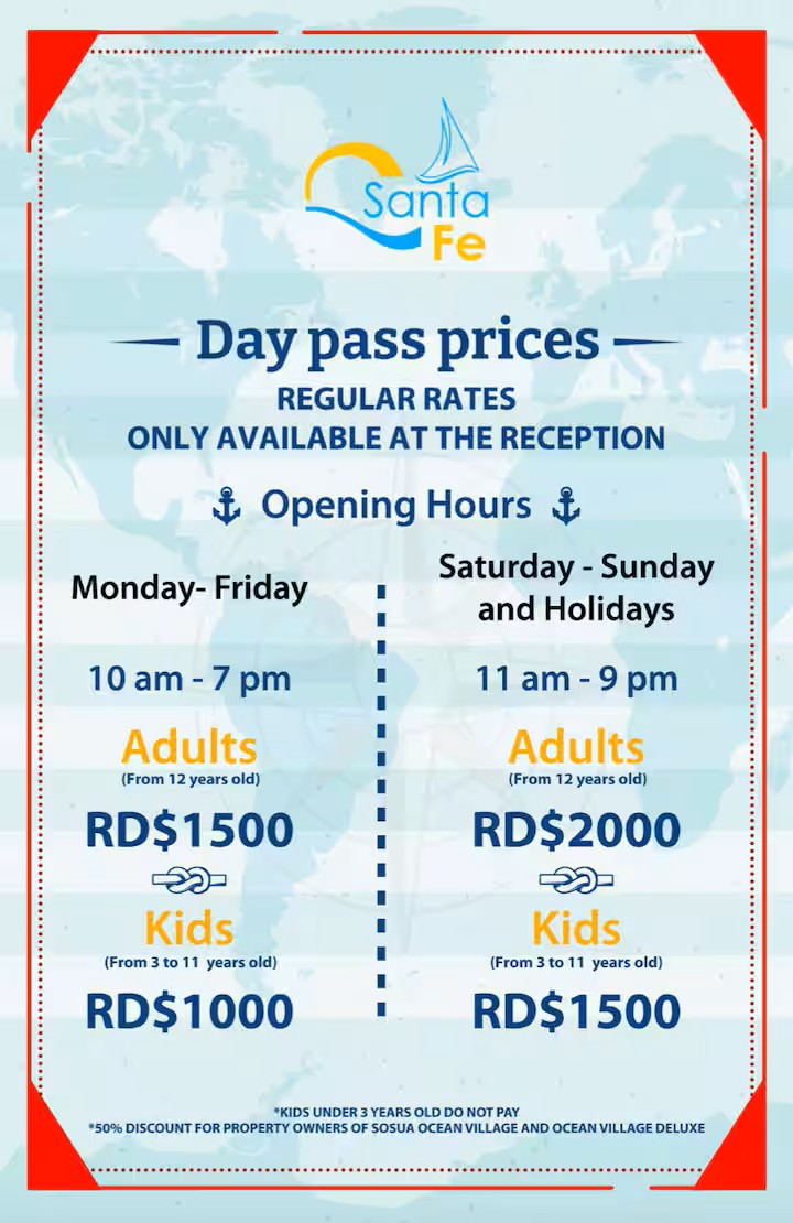 Santa Fe Restaurant and resort - Entry fee