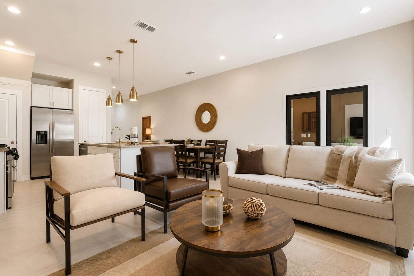 Modern, stylish living room for your comfort and leisure.