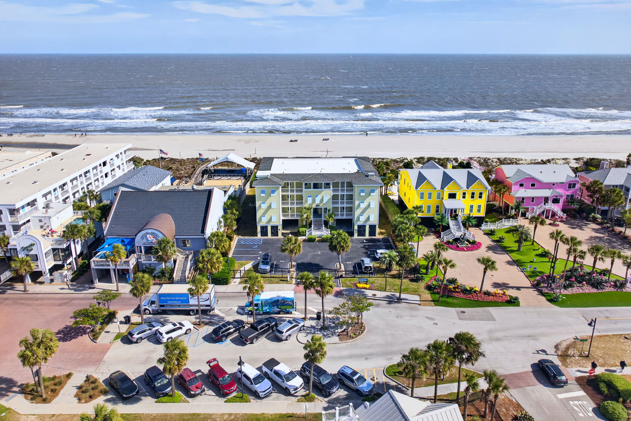 Aerial View | 1006 Ocean Blvd, Isle of Palms, SC | 102 Dunescape | IOP Escapes