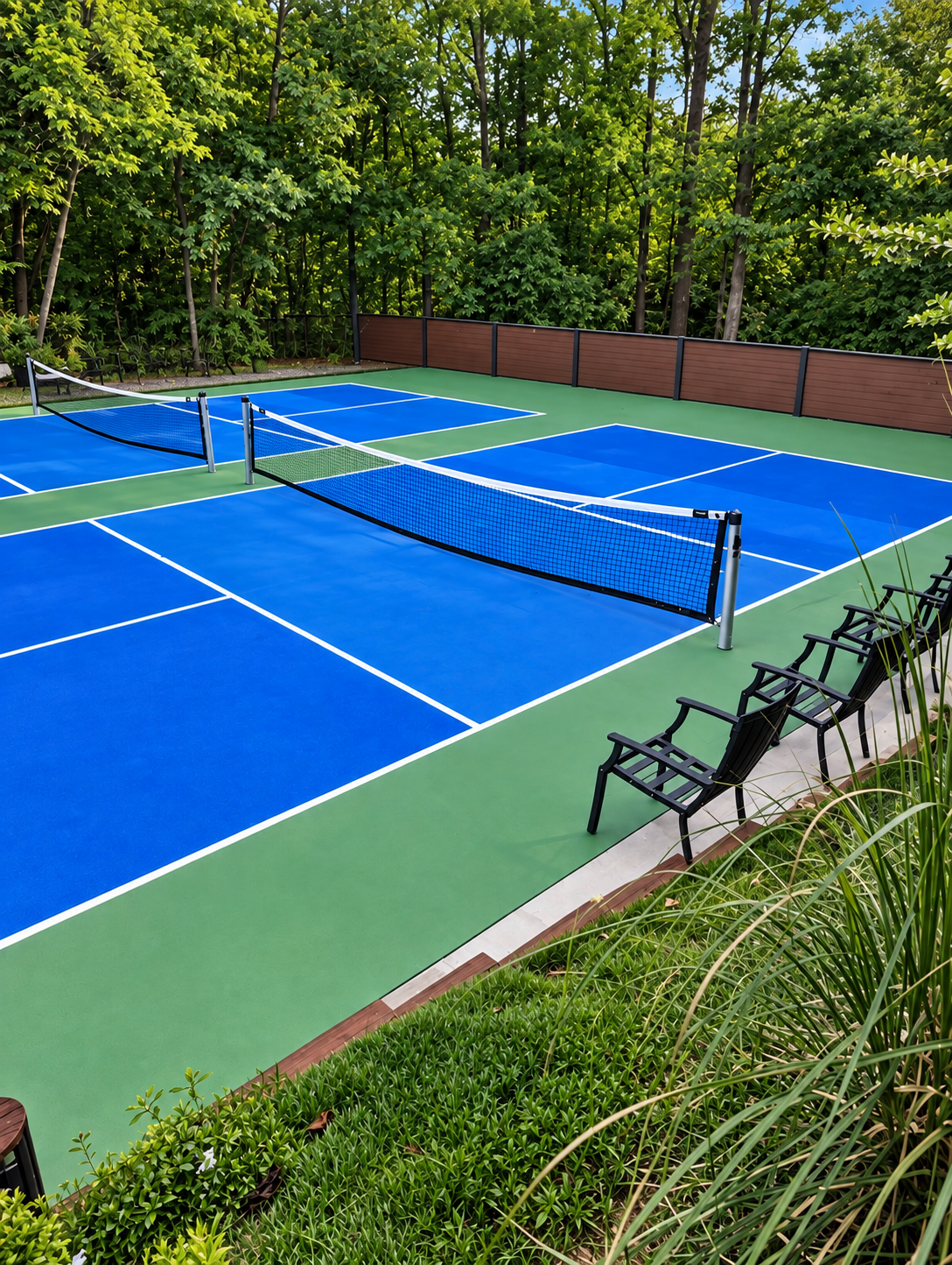 Guests have use of the community pickle ball. Just bring your paddle and balls!