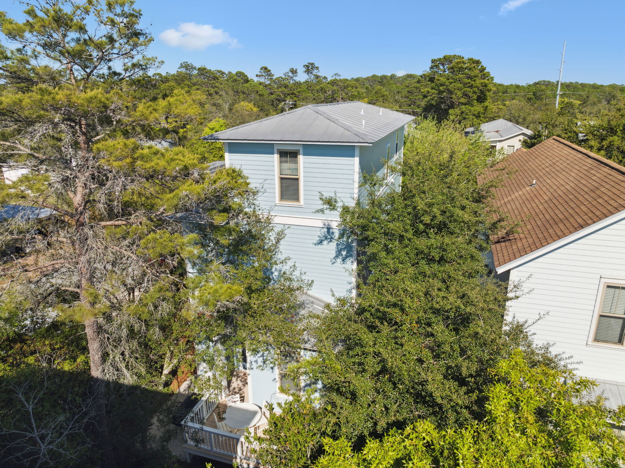 Bird's Eye view of Away at A's Coastal Cottage.