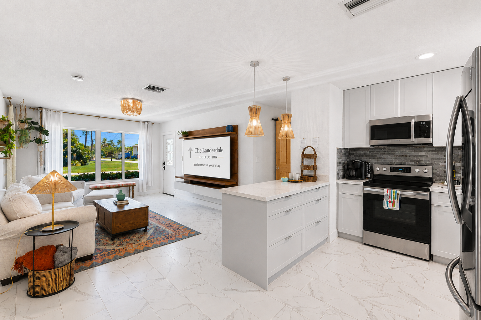 Open-Concept Living & Kitchen Layout ✨