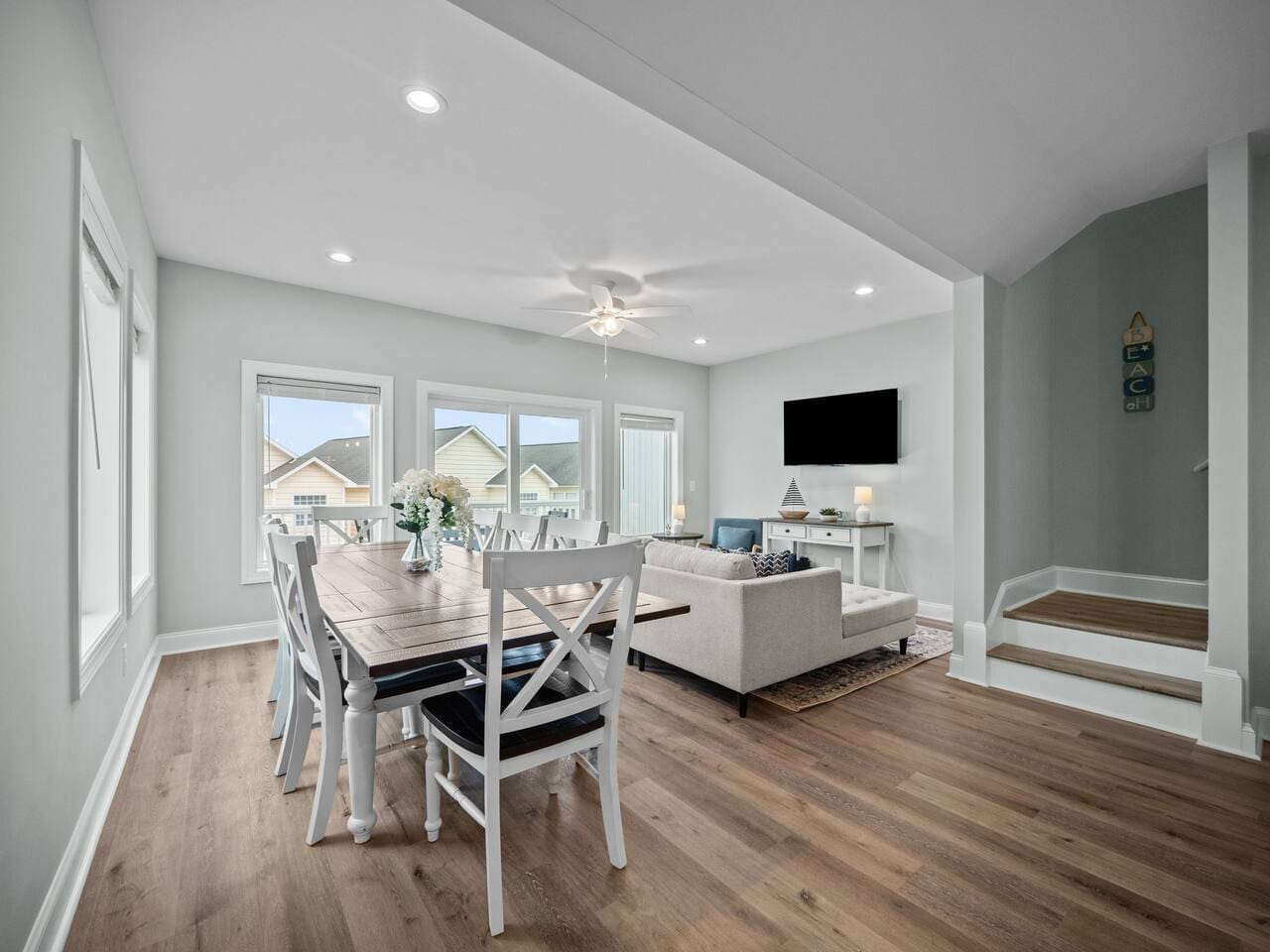 Dining table with 10 chairs