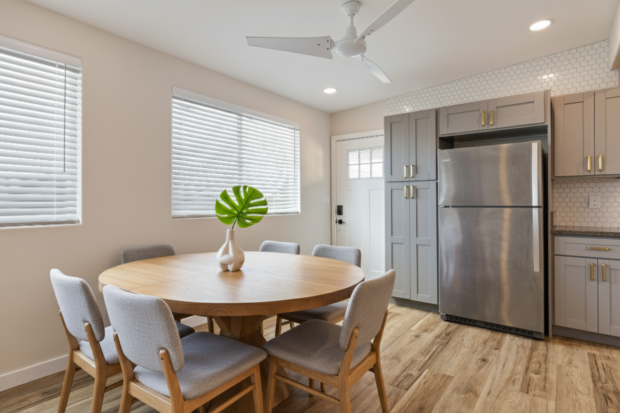 dining for up to 6 | Representative Interior. Décor / Finishes May Vary.