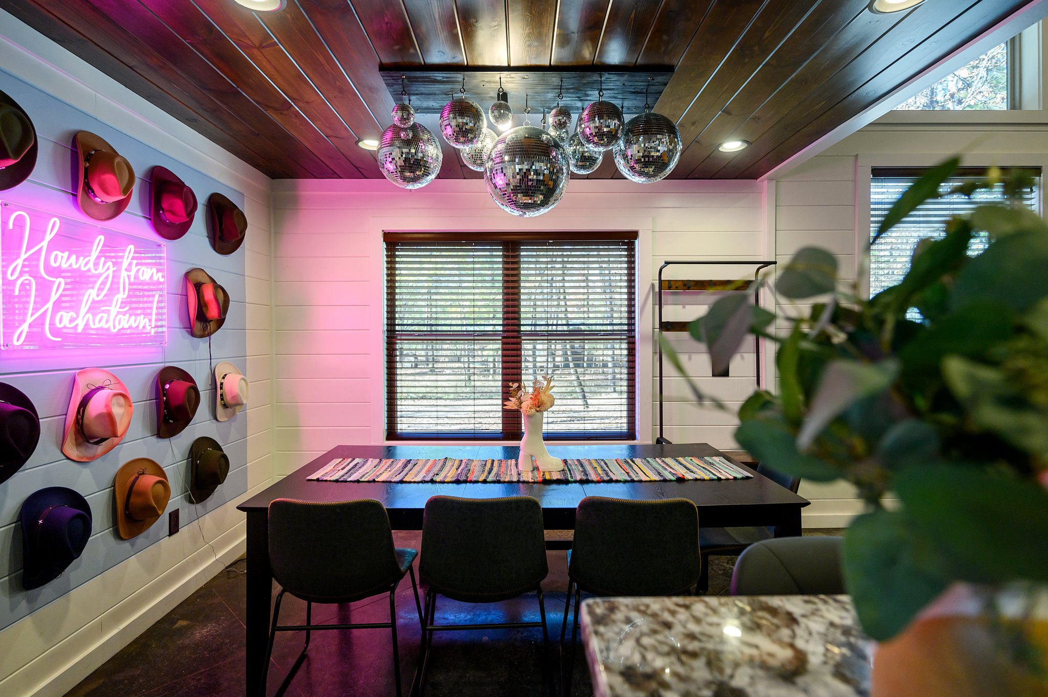 The dining area view from the kitchen!