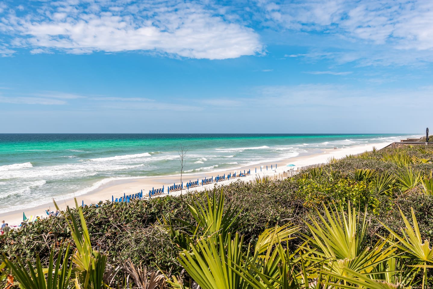 The emerald coast with beautiful fine white sand, clear waters, heaven on Earth! 
